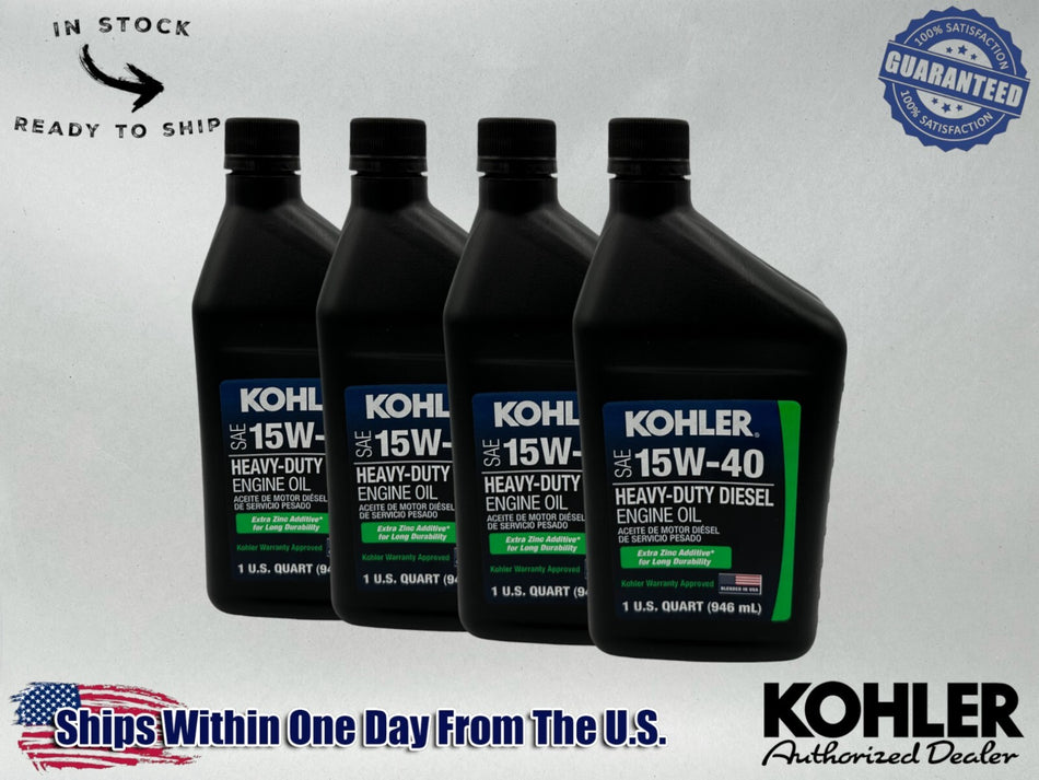 Kohler Genuine OEM SAE 15W-40 Diesel Engine Oil 25 357 47-S-4PACK