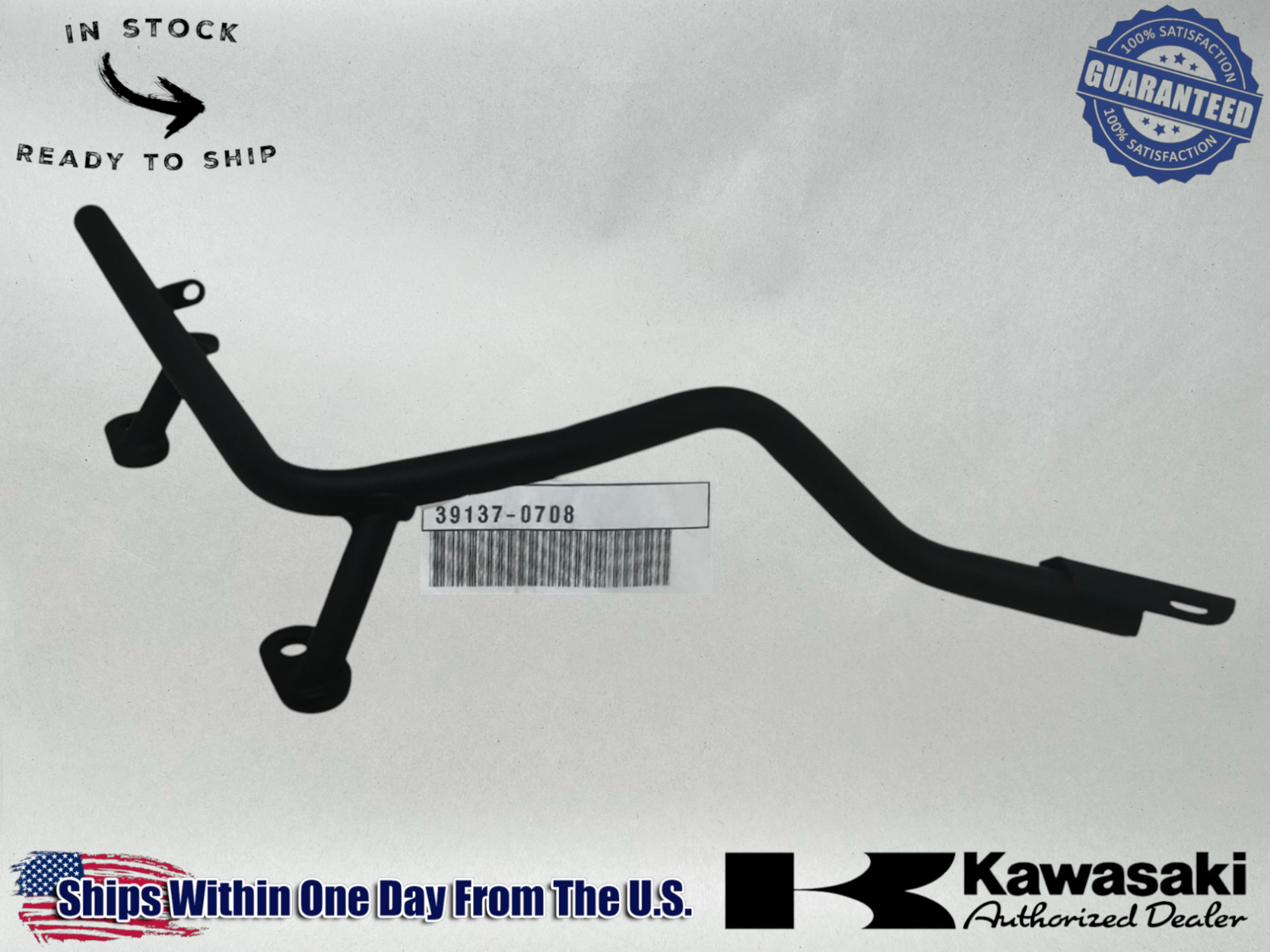 Kawasaki OEM 39137-0708 Stay-comp, Lh Mounting Bracket-lt Side