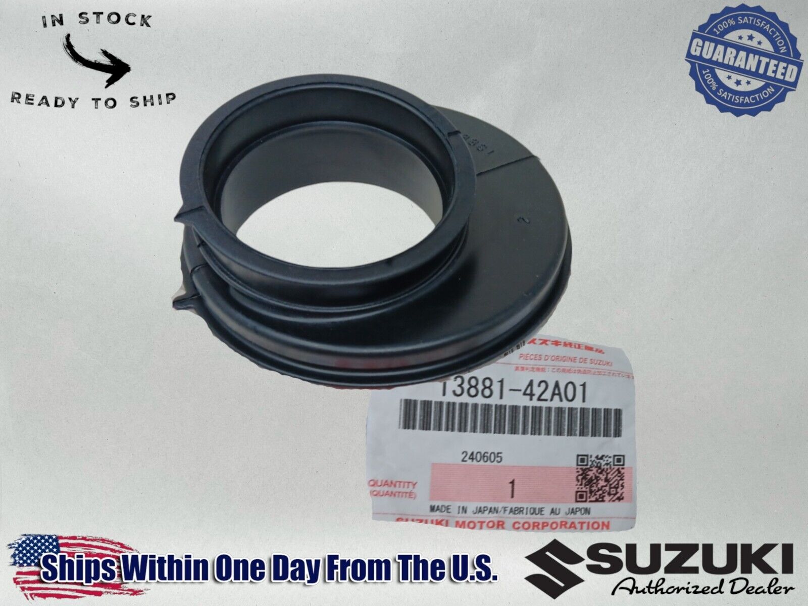 Suzuki Genuine OEM Authentic Dr200S Dr200Se Air Cleaner Tube Outlet 13881-42A01