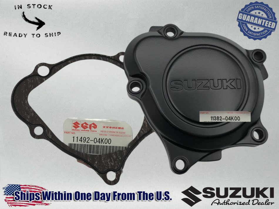 Suzuki Genuine 2016-22 GSXS GSX-S 1000 OEM STARTER IDLE GEAR COVER CAP & GASKET