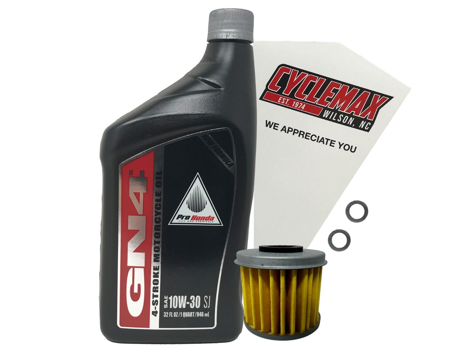 Cyclemax OEM Standard 10W30 Oil Change Kit fits 2004-2024 Honda CRF250R