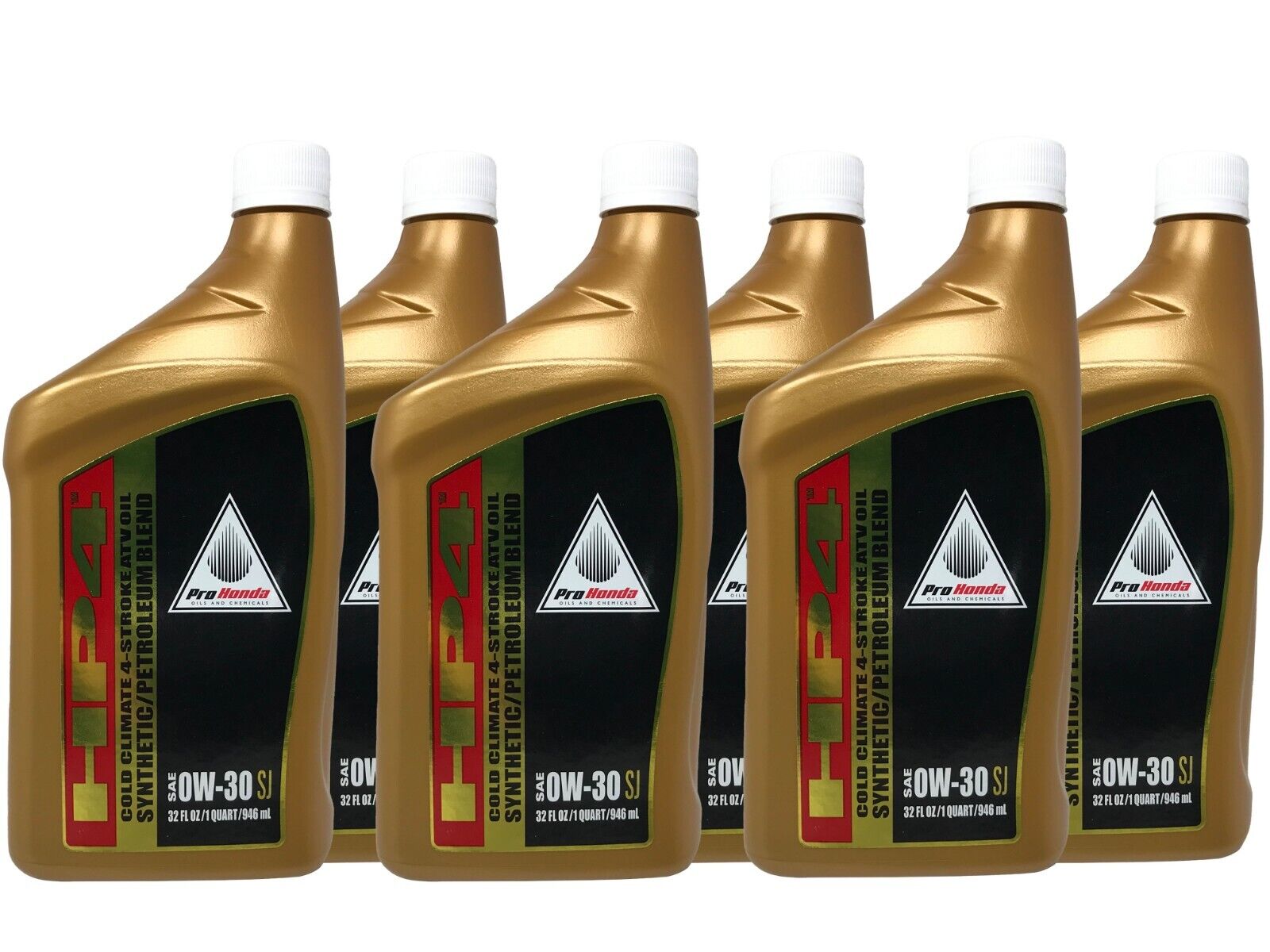 Honda OEM HP4 0W-30 Synthetic Blend Oil 08C35-A03W0M Cold Climate - 6 Pack