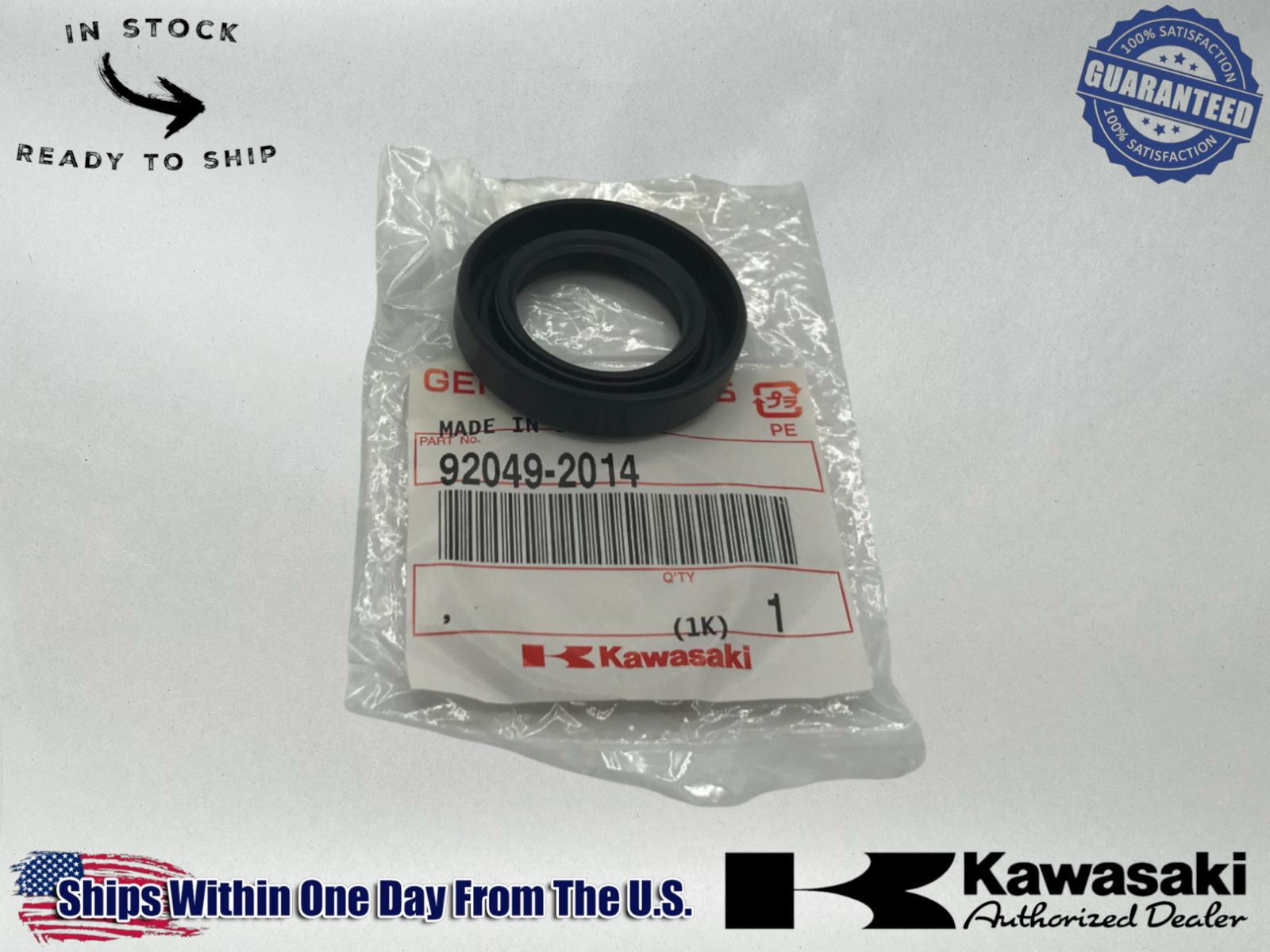 Kawasaki Genuine OEM Authentic SEAL-OIL 1012714 92049-2014 1