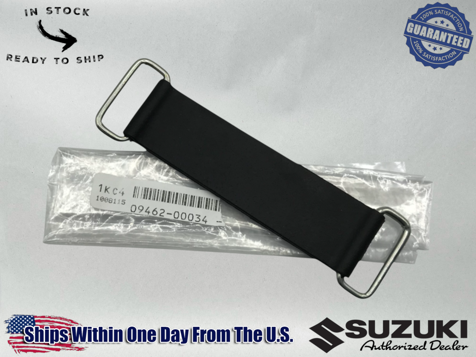 Suzuki Genuine OEM Authentic Fuel Gas Tank Rubber Strap Band 09462-00034