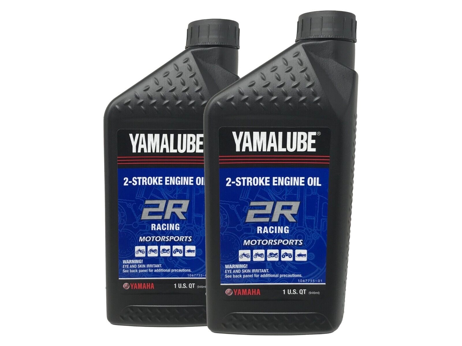 Yamaha Genuine OEM Yamalube 2R Racing Oil LUB-2STRK-R1-12 - 2 Pack