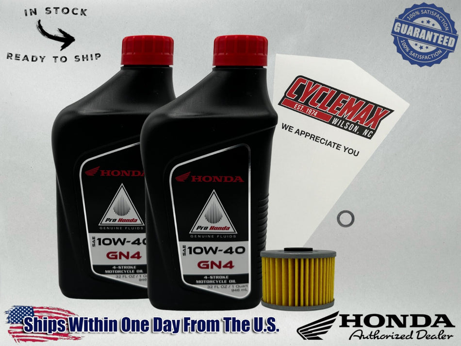 Standard GN4 10W-40 Oil Change Kit fits 1991-1996 Honda XR250L