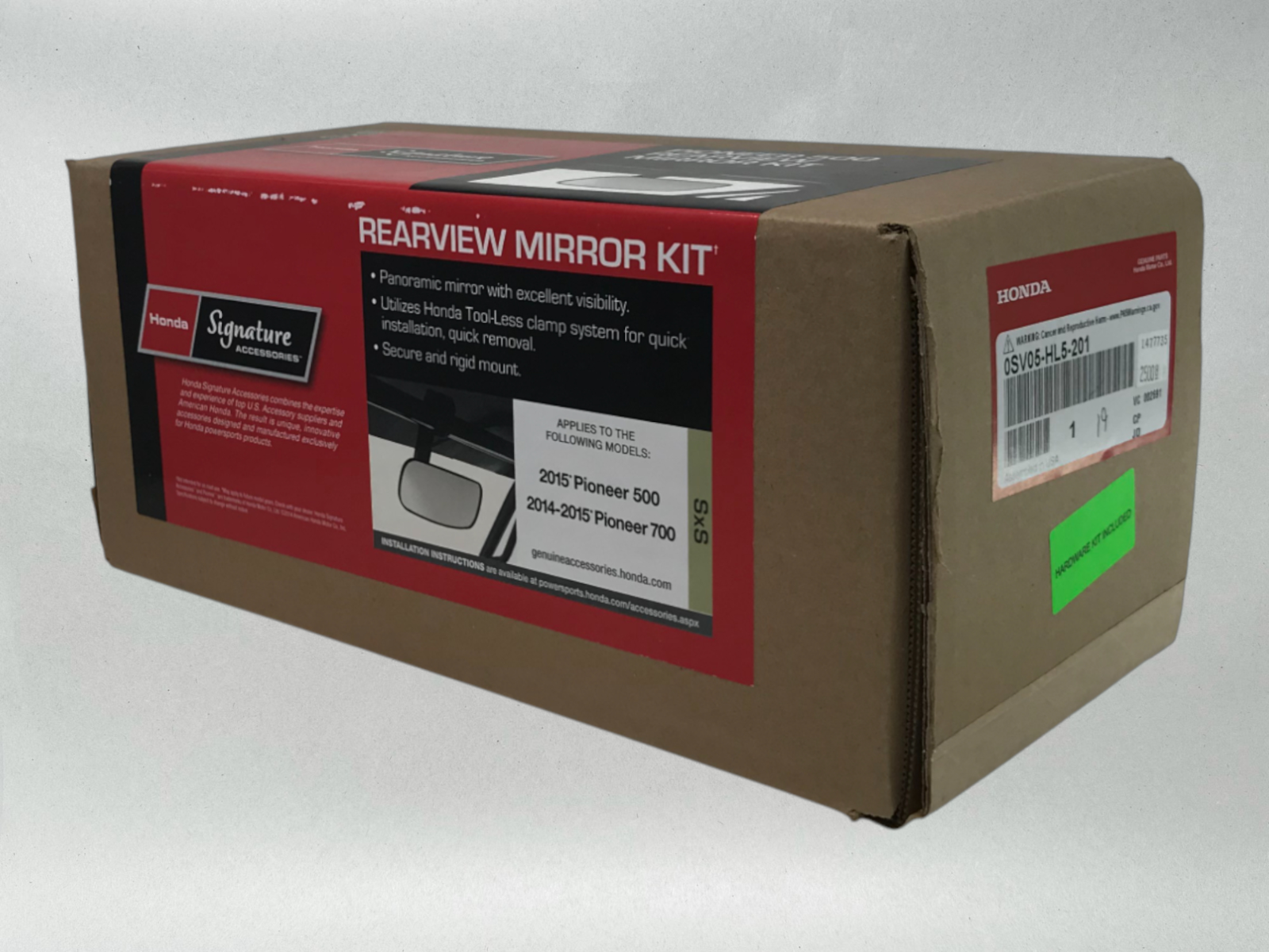 Honda Genuine OEM Authentic Pioneer 700 / 500 Rear View Mirror 0SV05-HL5-201