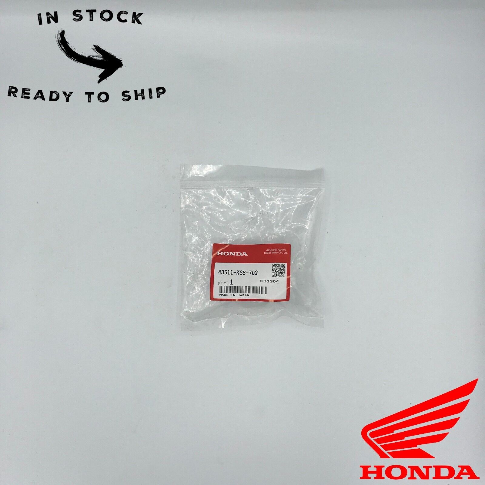 Genuine OEM Honda Rear Brake Fluid Reservoir 43511-KS6-702