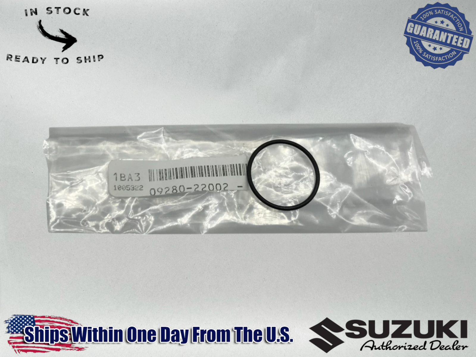 Suzuki Genuine OEM Authentic 100 ATV Quad LT80 Insulator O-Ring 09280-22002