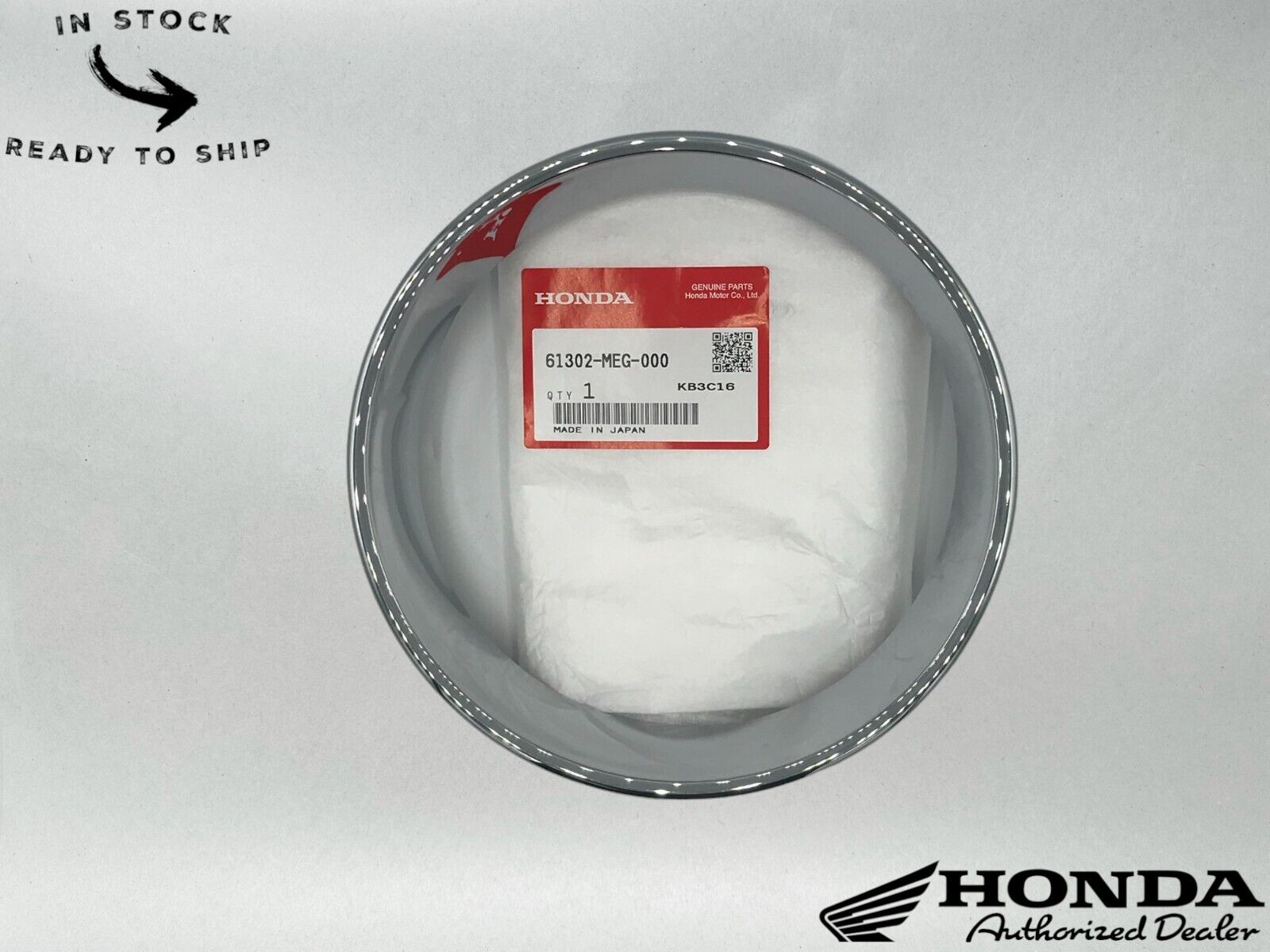 Honda Genuine OEM Headlight Rim 61302-MEG-000