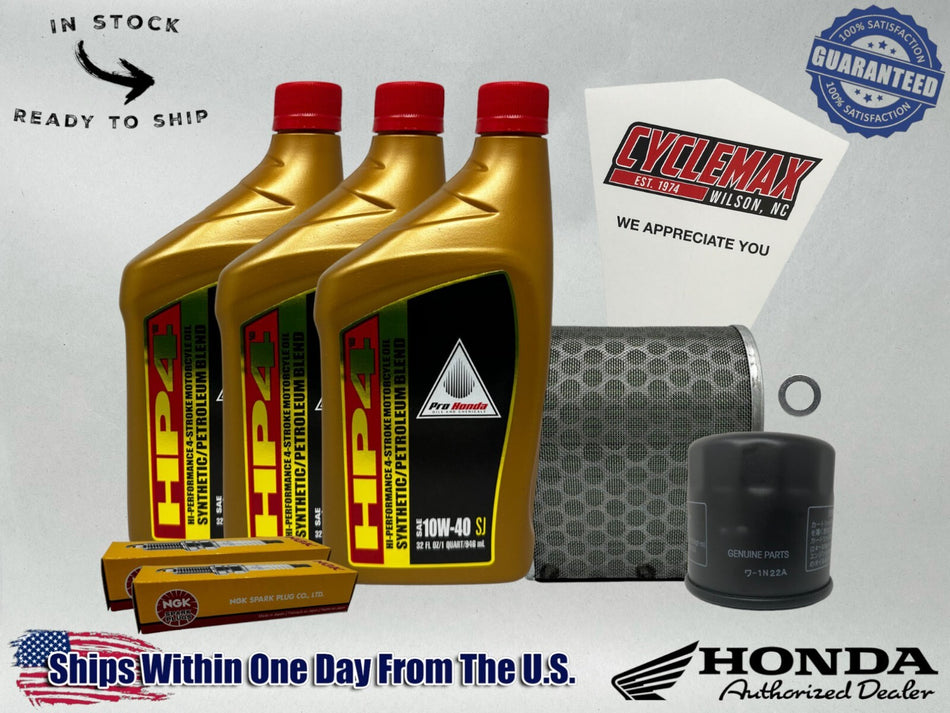 Semi Synthetic Tune Up Kit fits 2019-2024 Honda CB500F with Spark Plugs