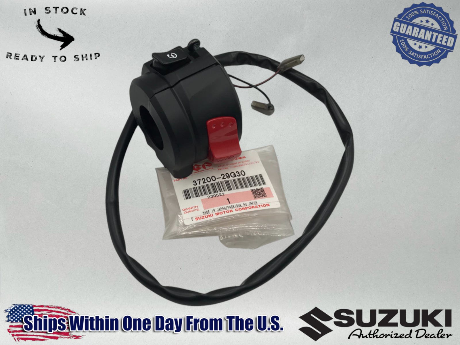 Suzuki OEM 2004 GSX-R GSXR 600 750 RH STARTER/KILL SWITCH ASSEMBLY 37200-29G30