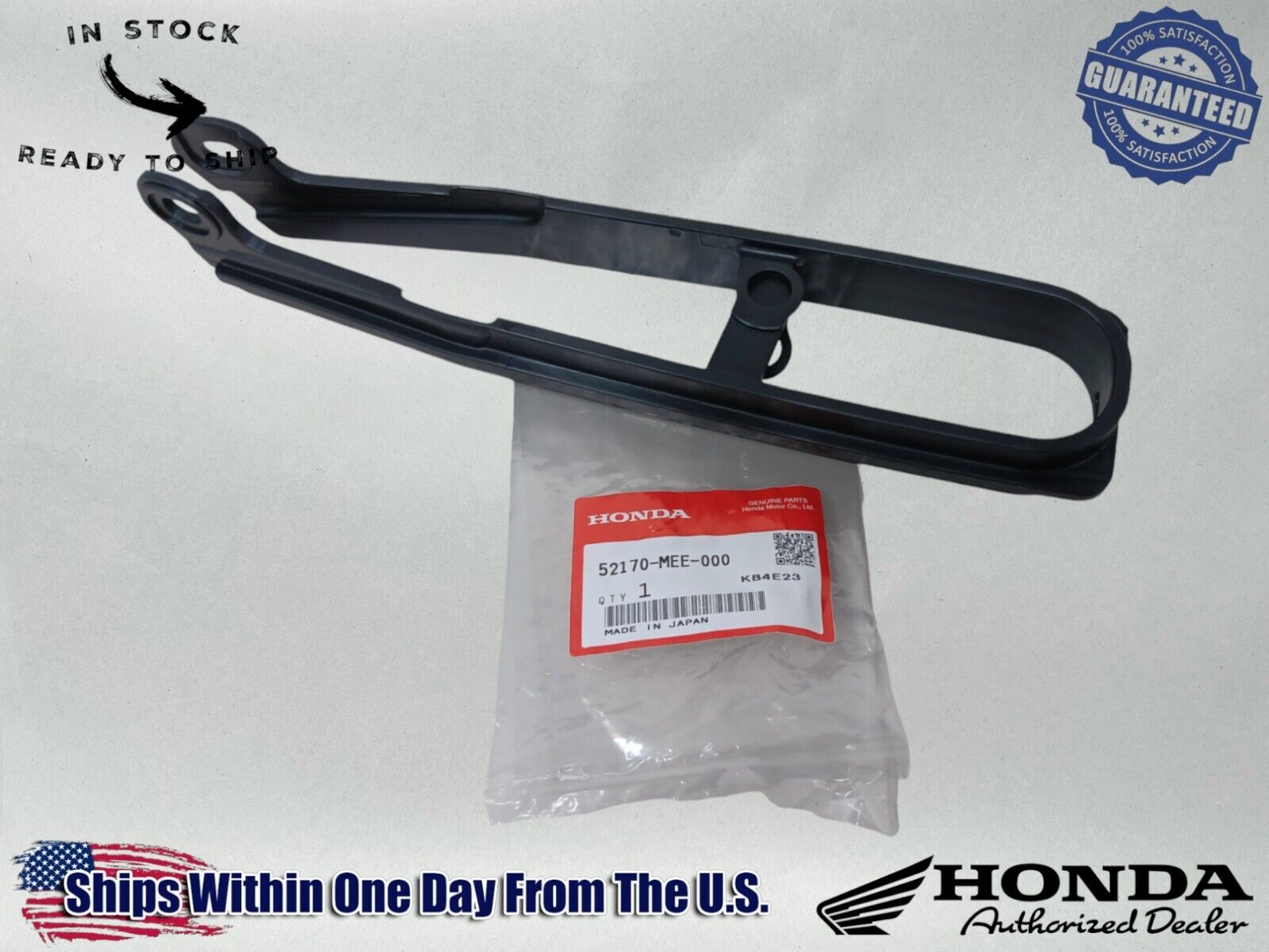 Honda Genuine OEM Authentic Rear Swingarm Chain Slider  52170-MEE-000