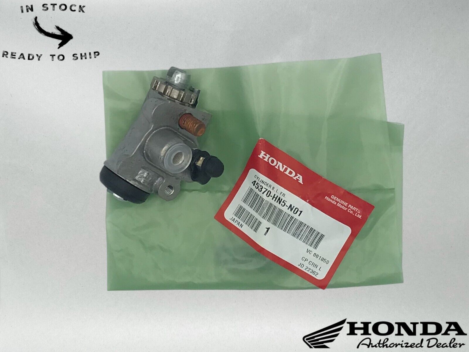 Honda Genuine OEM Left Front Wheel Cylinder 45370-HN5-N01