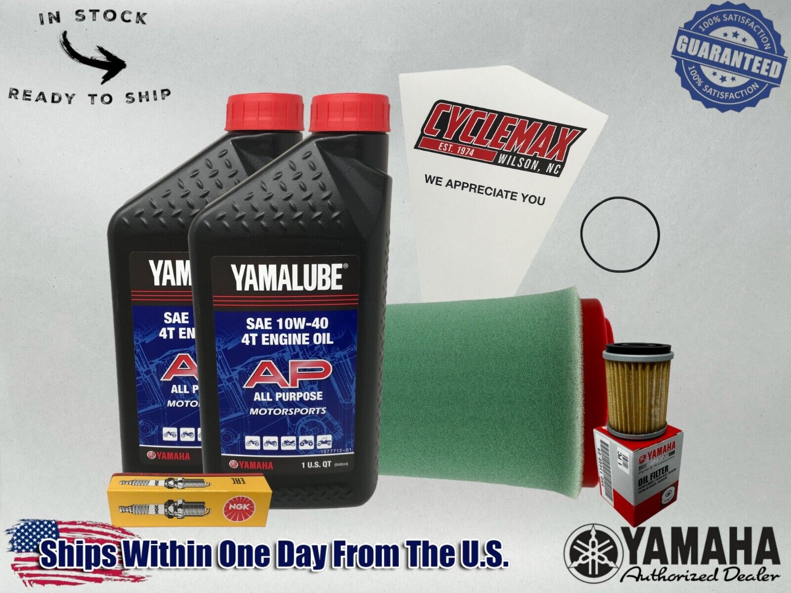 Cyclemax Standard Yamalube Tune-Up Kit fits 1999-2003 Yamaha BEAR TRACKER 250