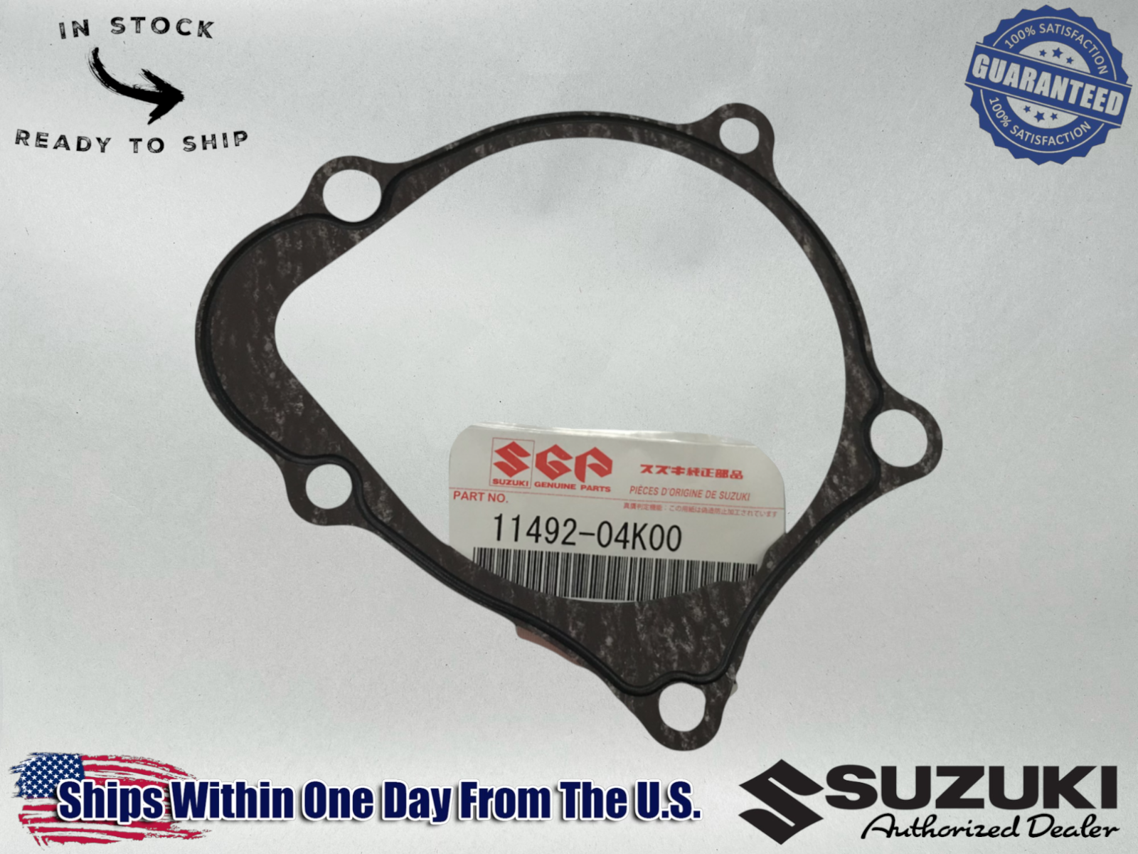 Suzuki Genuine OEM Authentic GASKET,START 11492-04K00