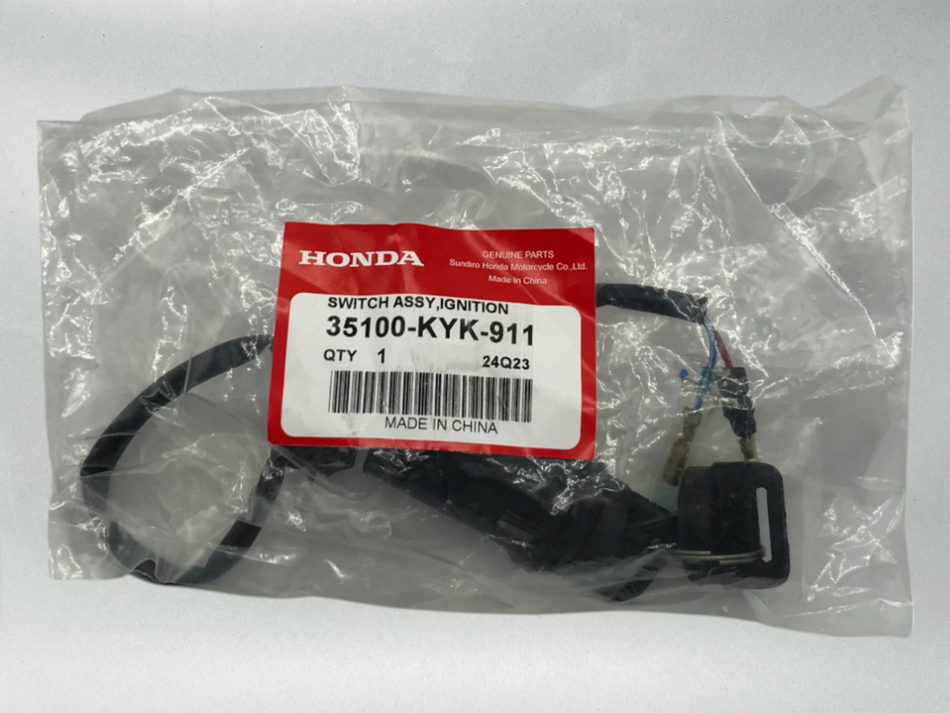 Honda Genuine OEM STARTER KEY IGNTION ASSEMBLY 35100-KYK-911