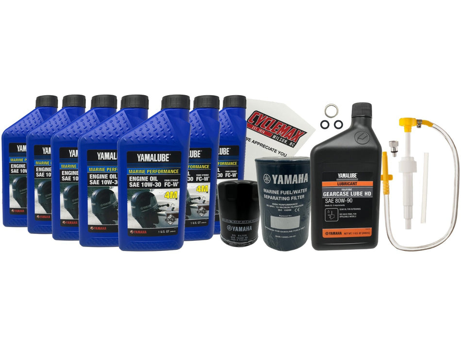 10W30 Marine Gear Pump Service fits 2010-2024 Yamaha F300 Motor