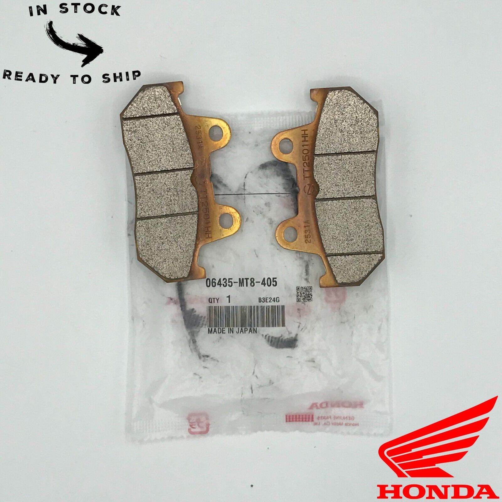 Genuine OEM Honda Rear Brake Pad Pads 06435-MT8-405