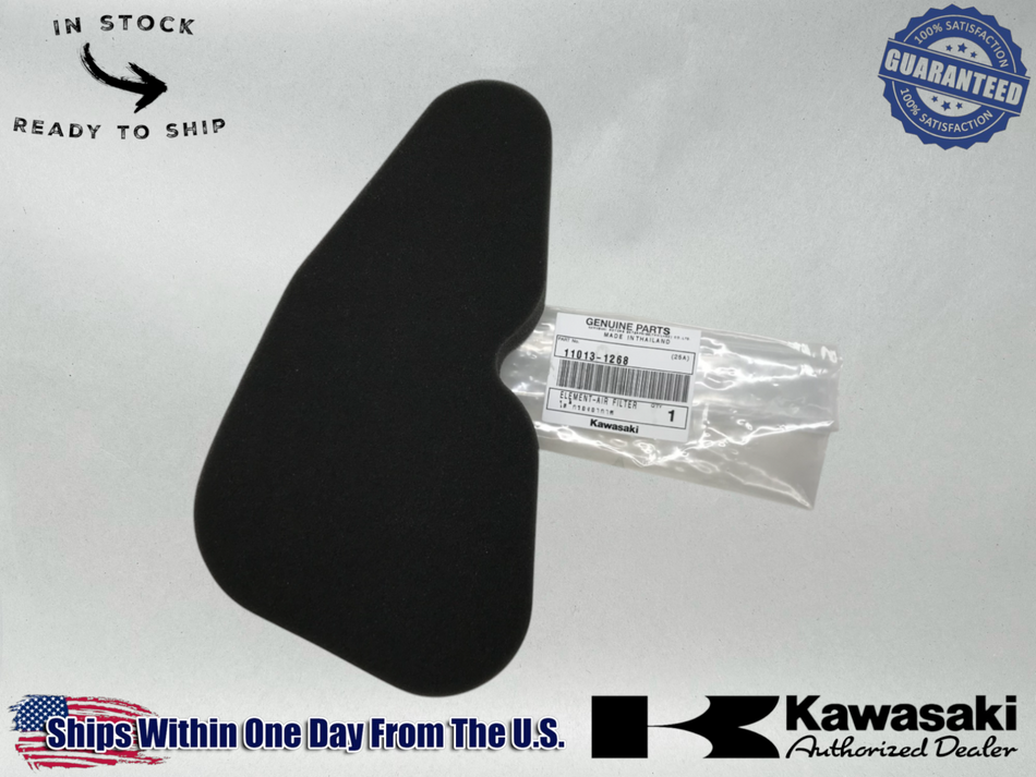 Kawasaki Genuine OEM Authentic 2001-09 ELIMINATOR 125 AIR FILTER 11013-1268