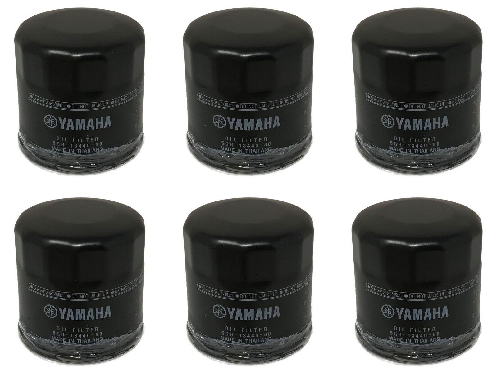 Yamaha Genuine OEM Oil Filter 5GH-13440-80-00 replaces 5GH-13440-61 - 6 Pack