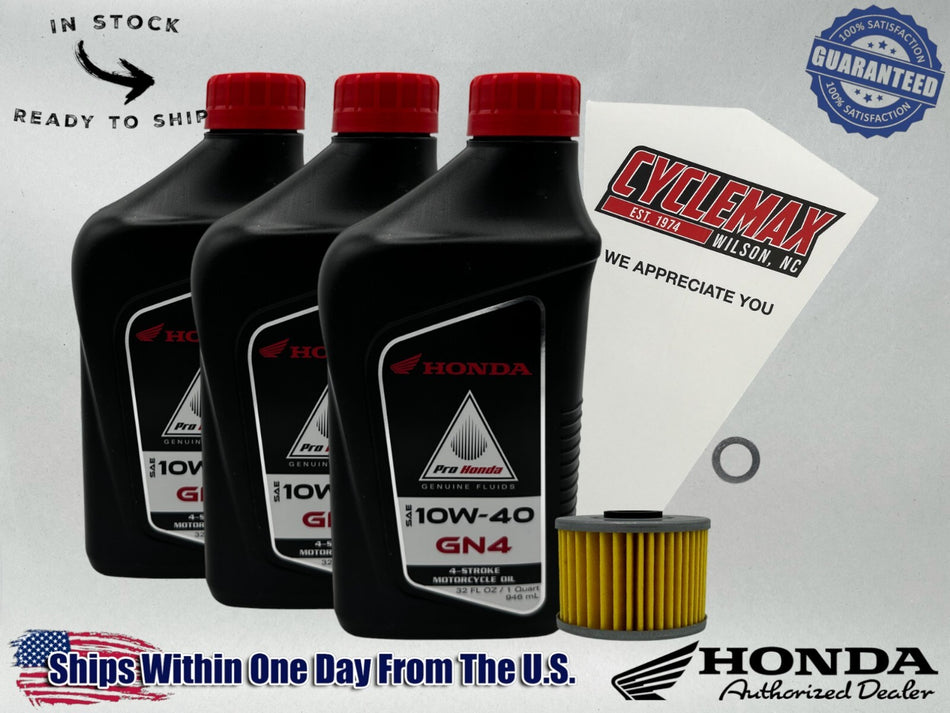 Standard GN4 10W-40 Oil Change Kit fits 1985-1987 Honda BIG RED ATC250