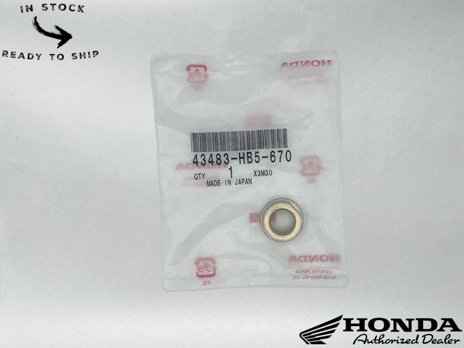 Honda Genuine OEM Rear Brake Caliper Bushing 43483-HB5-670