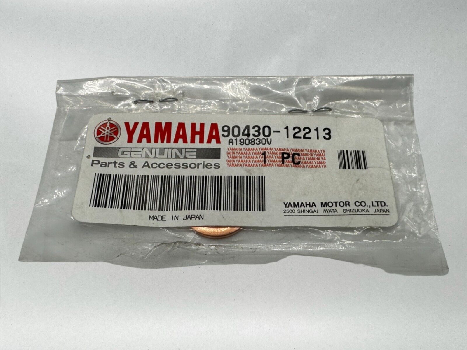 Yamaha Genuine OEM Authentic Gasket 90430-12213-00