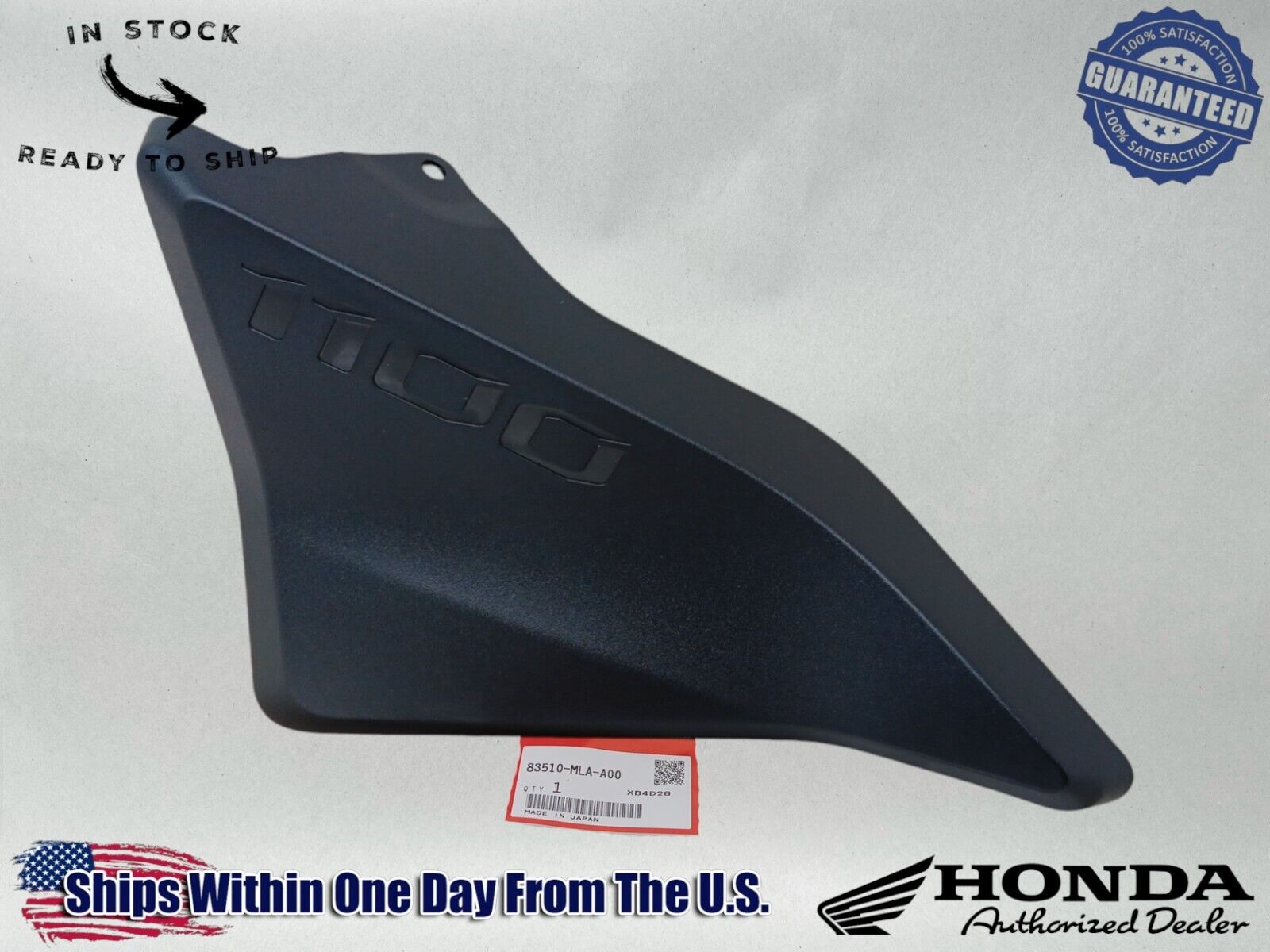 Honda Genuine OEM Authentic  Right Side Cover Fender 83510-MLA-A00