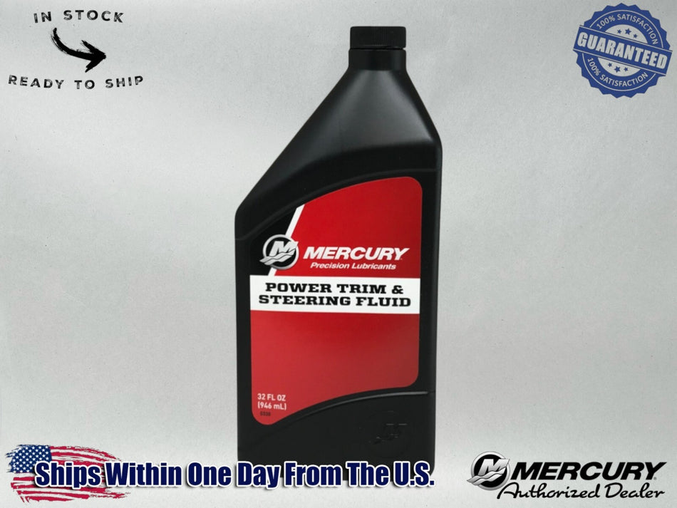 Mercury OEM Power Trim & Steering Fluid Quart 92-858075K01