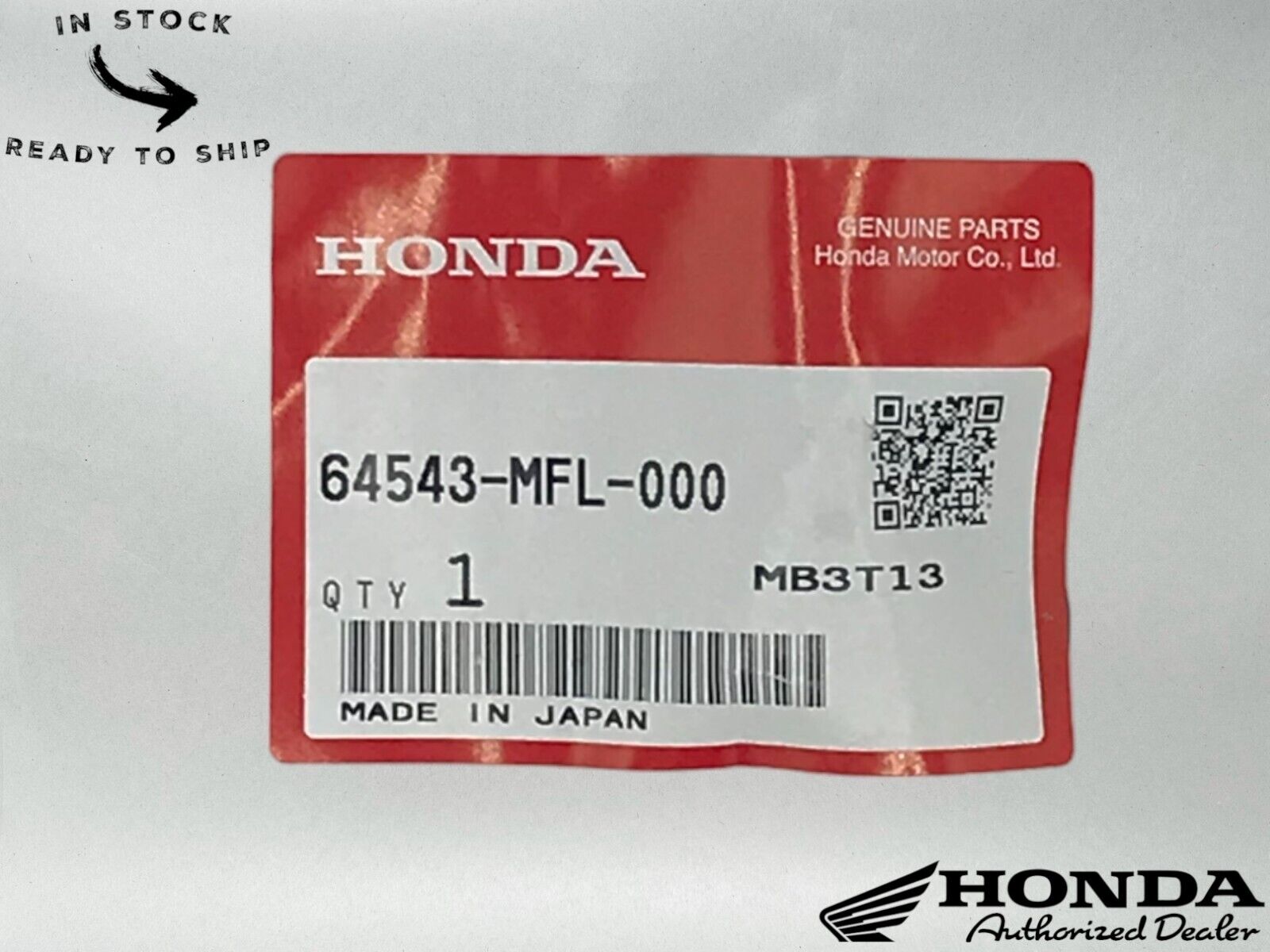 Honda Genuine OEM Authentic Middle Cowl Stay 64543-MFL-000