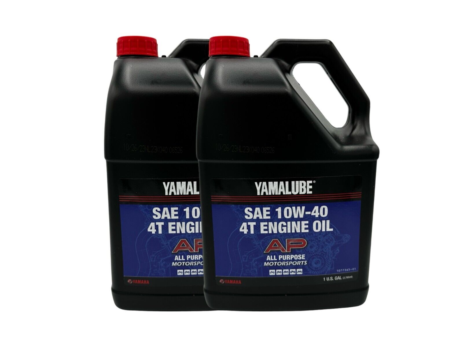 Yamaha OEM All Purpose Performance 4-Stroke Engine Oil LUB-10W40-AP-04-2PACK