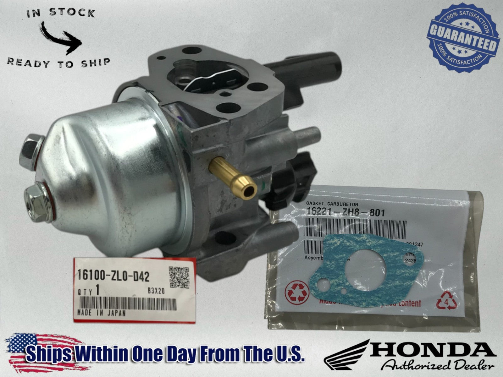 Honda Genuine OEM Authentic Carburetor GENERATOR EB3000C EM3000C CARB