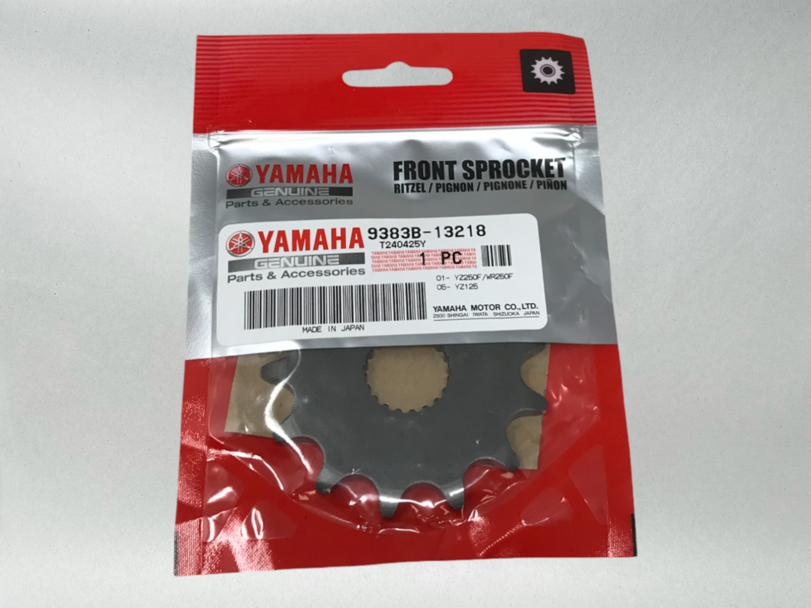 Yamaha Genuine OEM Authentic Front Sprocket 13T 13 Tooth 9383B-13218-00