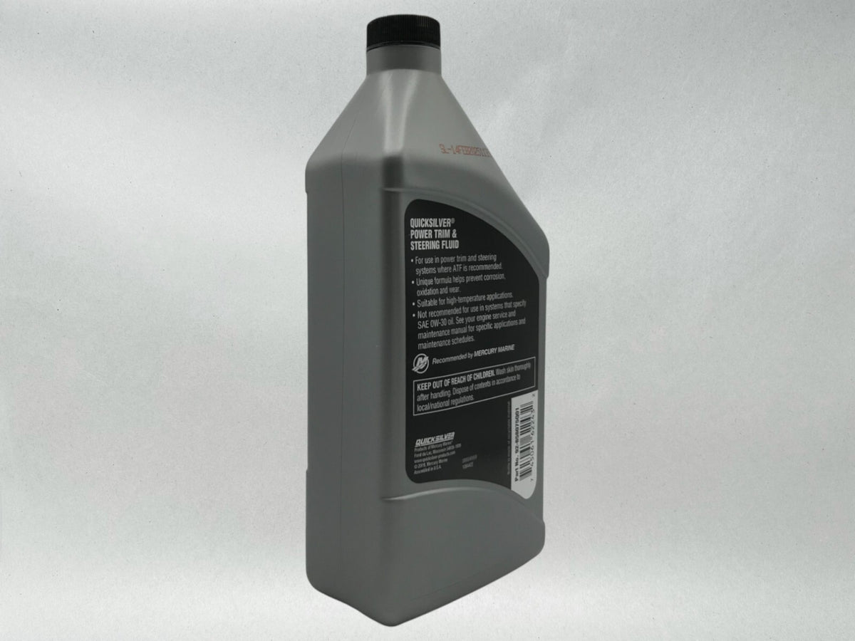 Quicksilver OEM Power Trim & Steering Fluid Quarts 92-858075Q01 6 Pack