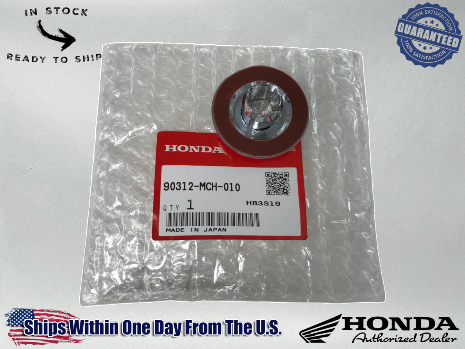 Honda Genuine OEM Lock Nut Cap VTX1800 C R S T 2002-08 90312-MCH-010