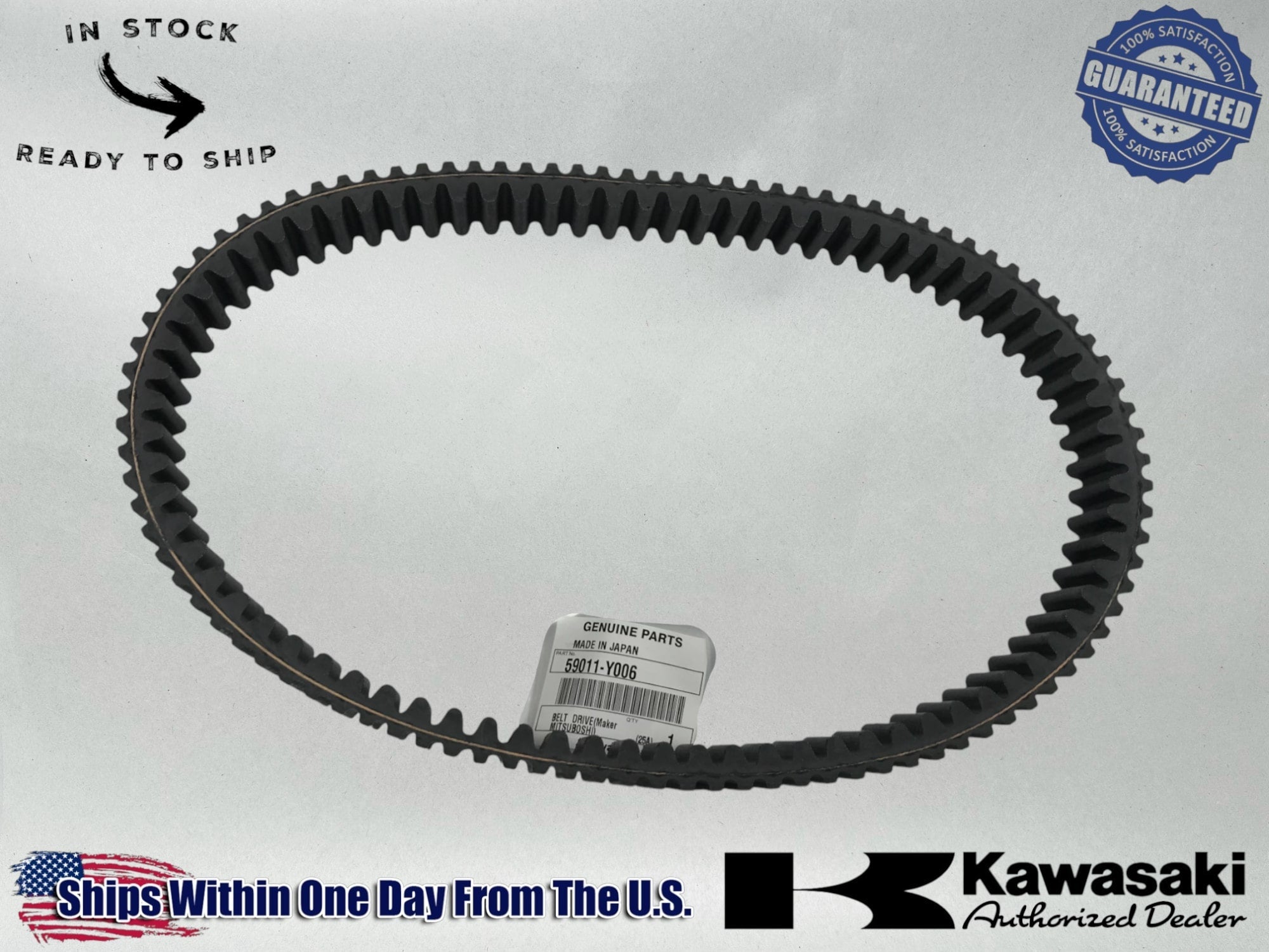 Kawasaki Genuine OEM 2019-25 DRIVE BELT STD MULE PRO-MX PRO MX 59011-Y006