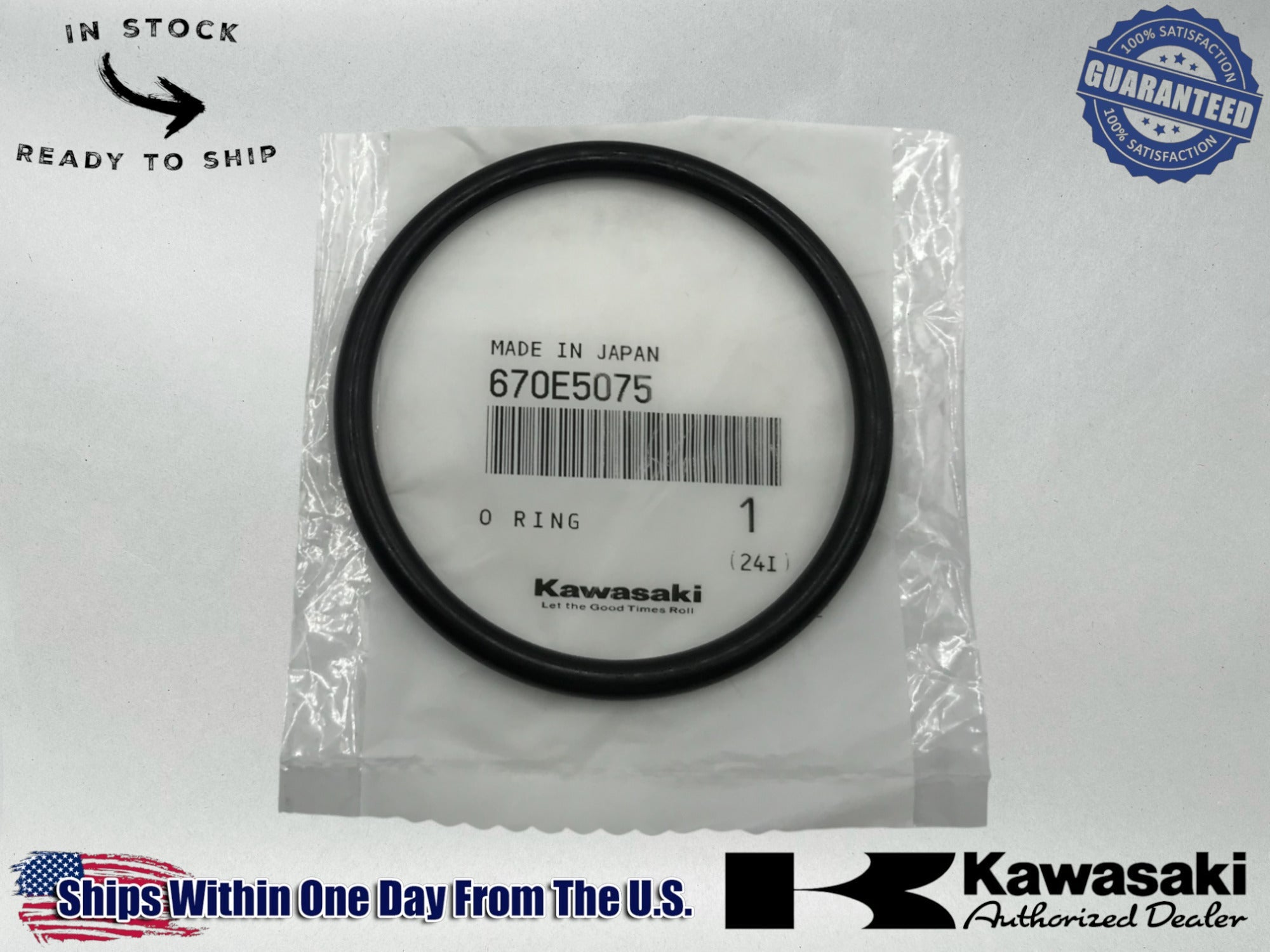 Kawasaki Genuine OEM Authentic O RING 670E5075