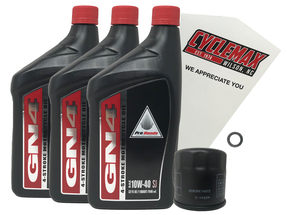 Honda GN4 Standard 10W-40 Oil Change Kit for 2013-2023 CB500F