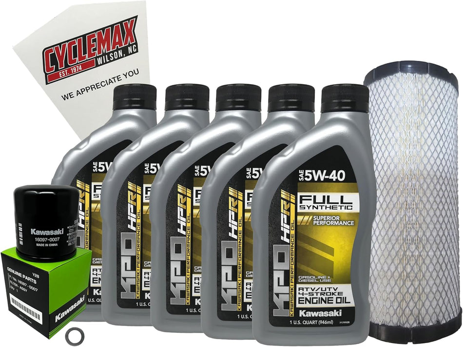 Full-Synthetic KPO Tune-Up Kit w/ Air Filter fits 2026 Kawasaki Teryx H2