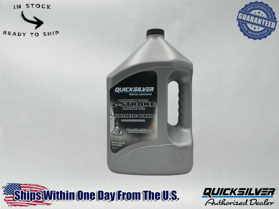 Quicksilver OEM Premium Plus 2-Stroke Semi Synthetic Oil Gallon 858027Q01