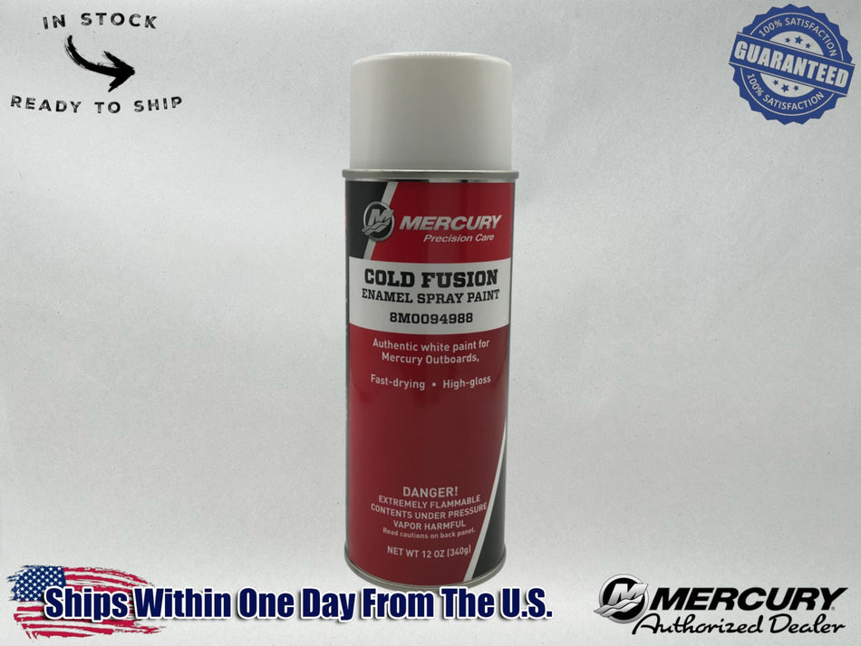 Mercury OEM Authentic VERADO Spray Can Paint Aerosol Cold Fusion WHITE 8M0094988