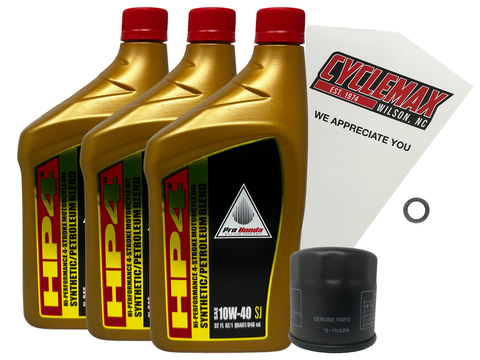 Honda HP4 Semi-Synthetic Oil Change Kit for 2019-2025 CB500F