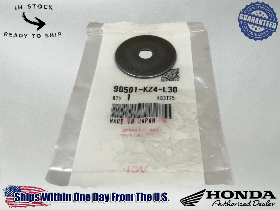 Honda Genuine OEM Washer (8X40) 90501-KZ4-L30