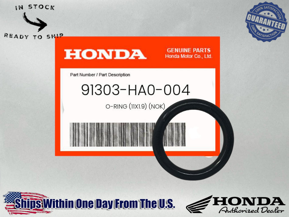 Honda Genuine OEM (11x1.9) O-Ring 91303-HA0-004 Quantity 1 read description