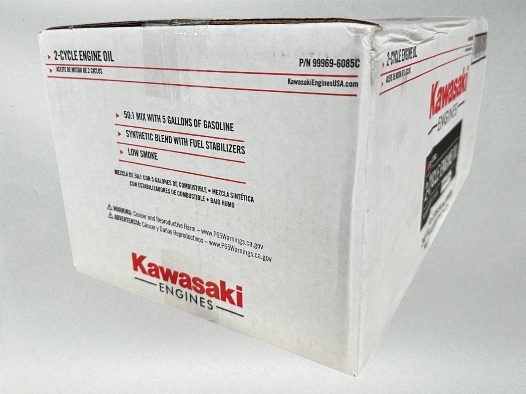 Kawasaki Engines Genuine OEM 12.8 FL OZ 2-Cycle Engine Oil 99969-6085 - 25 Cases 600 Bottles Total