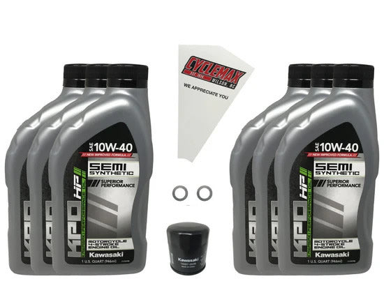 Kawasaki KPO Semi-Synthetic Oil Change Kit for 2011-2023 VULCAN 1700