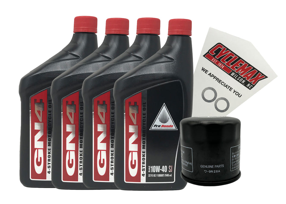 Honda GN4 Standard 10W-40 Oil Change Kit for 1997-2001 GL1500C VALKYRIE TOURER