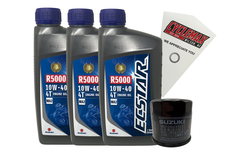 Suzuki Ecstar Standard Oil Change Kit for 2001-2021 GSX-R600