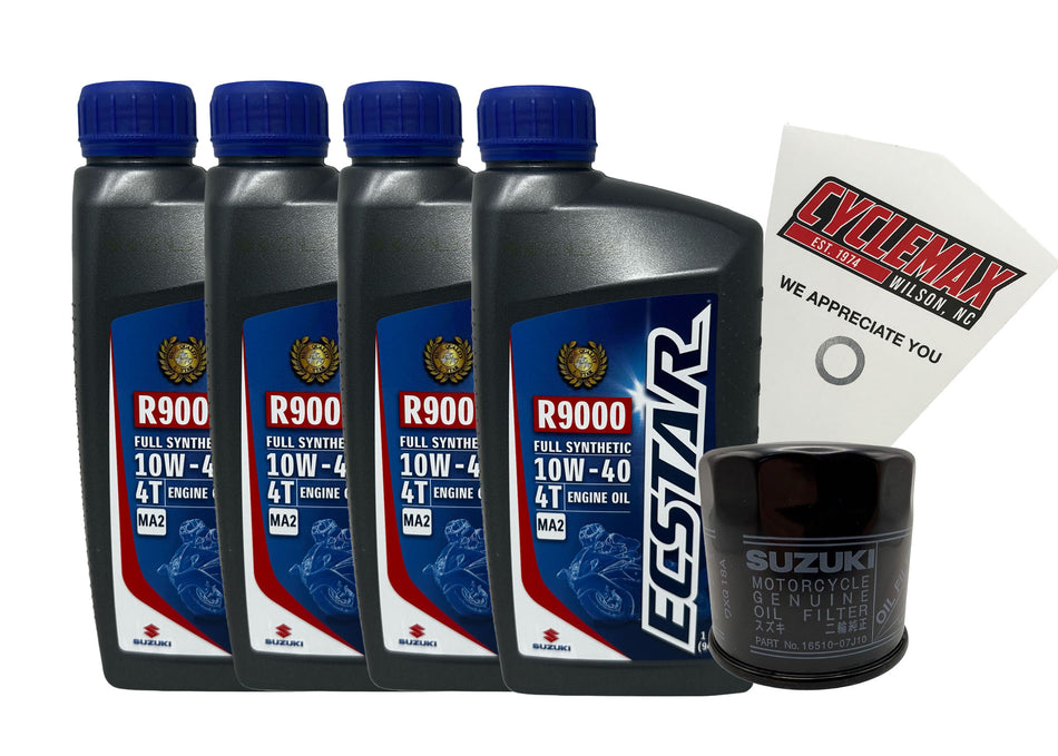Suzuki Ecstar Full Synthetic Oil Change Kit for 2007-2016 GSX-1250